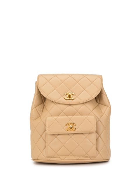 HOT SALE CHANEL diamond quilted chain backpack Women