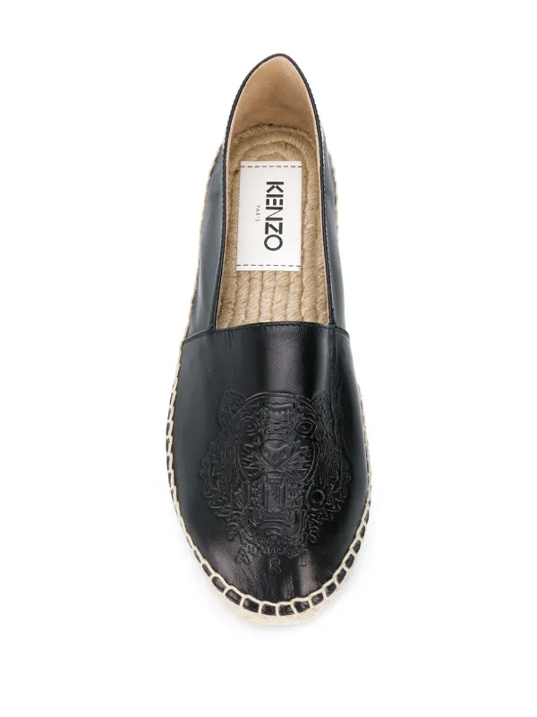 kenzo leather slip on