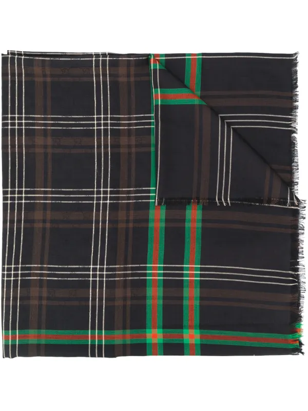 gucci plaid scarf
