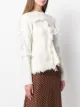 Stella McCartney asymmetric fringed knitter sweater