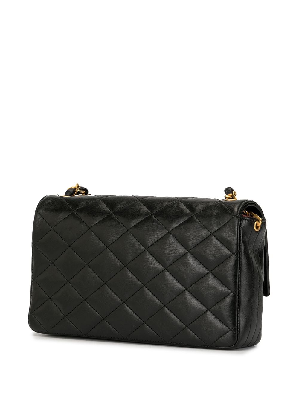 фото Chanel pre-owned стеганая сумка через плечо с логотипом cc