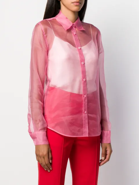 helmut lang long sleeve bomber shirt