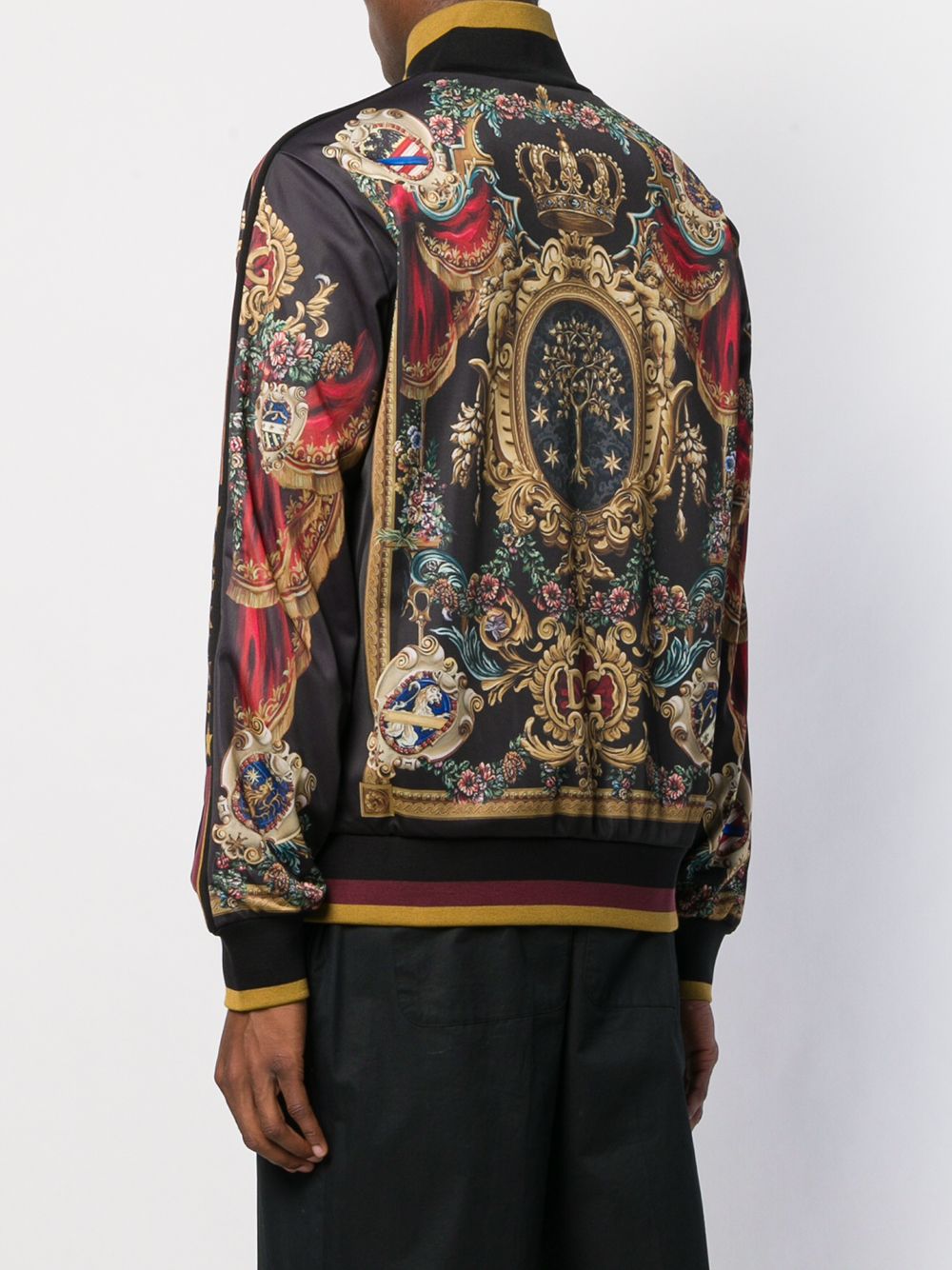 фото Dolce & Gabbana куртка на молнии с принтом