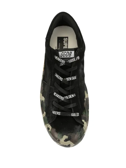 golden goose superstar camouflage print sneakers