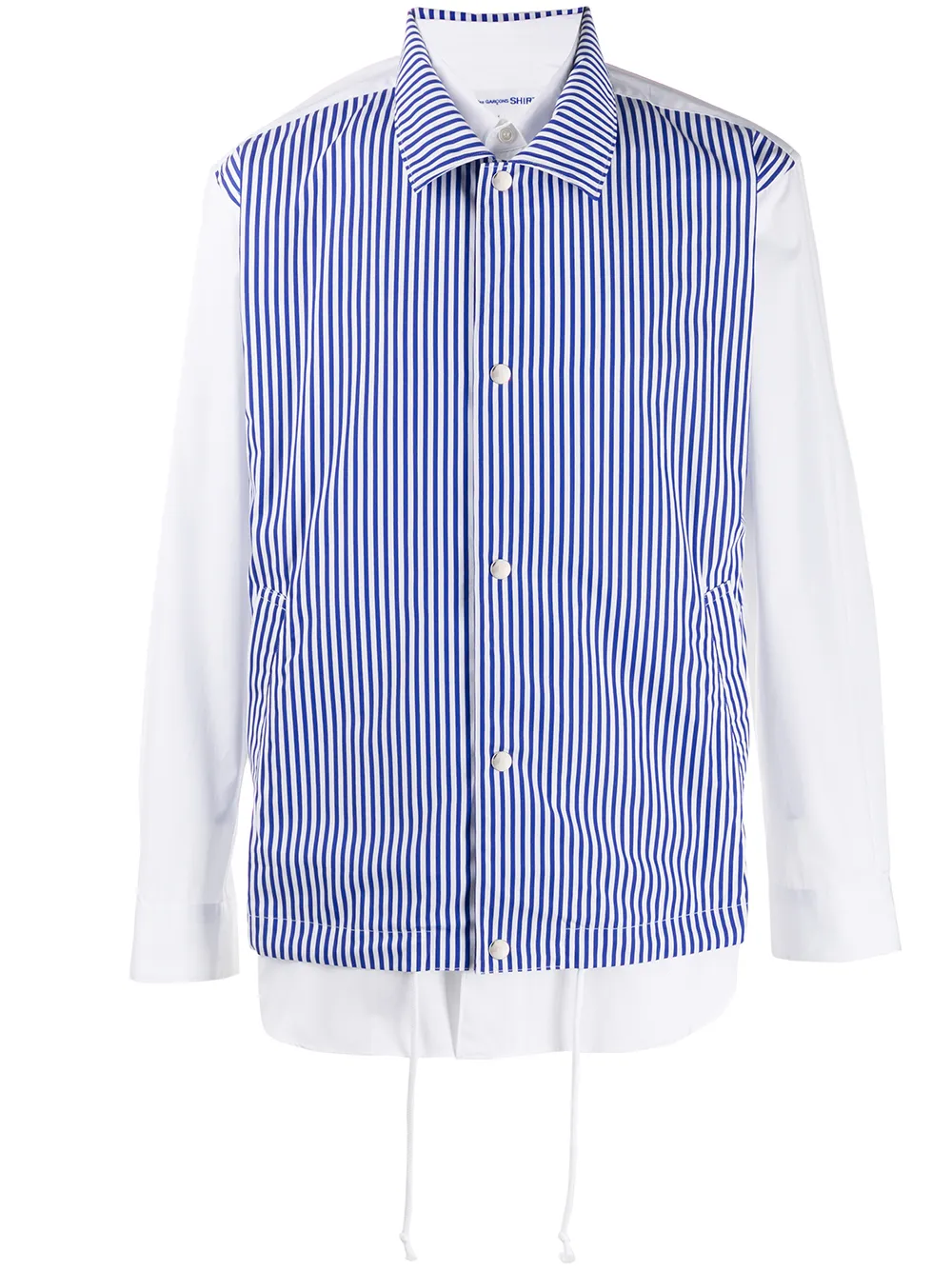 comme des garcons blue shirt