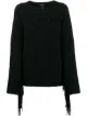 Image 1 of Cavalli Class relaxed-fit fringed jumper