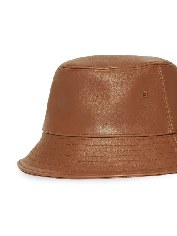 burberry leather bucket hat