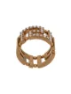 Image 1 of Versace crystal Greek Key ring