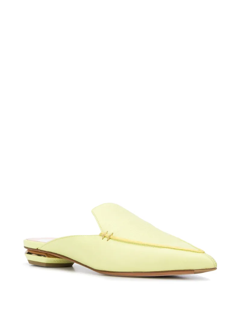 yellow mules flat