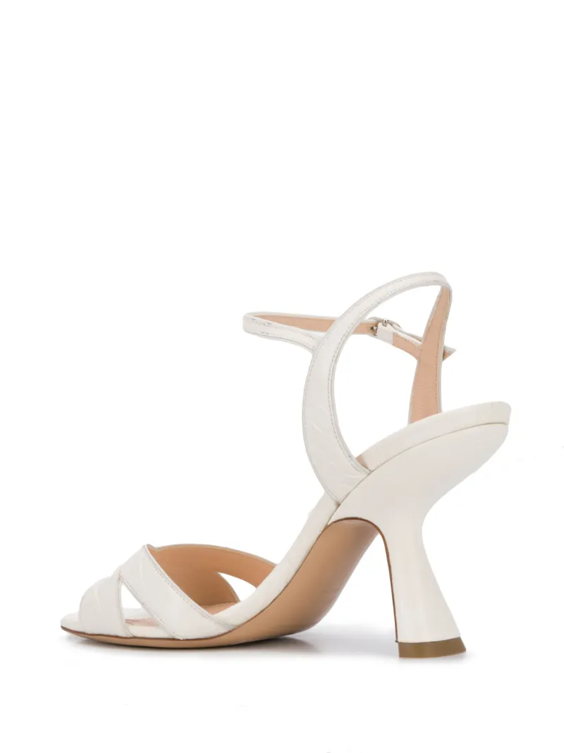 lexi crocodile embossed leather sneaker