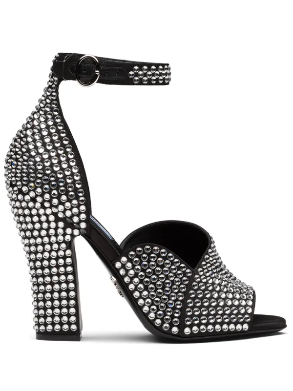 prada silver sandals