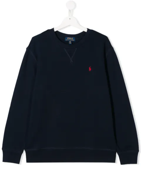Ralph Lauren Kids TEEN embroidered logo sweater
