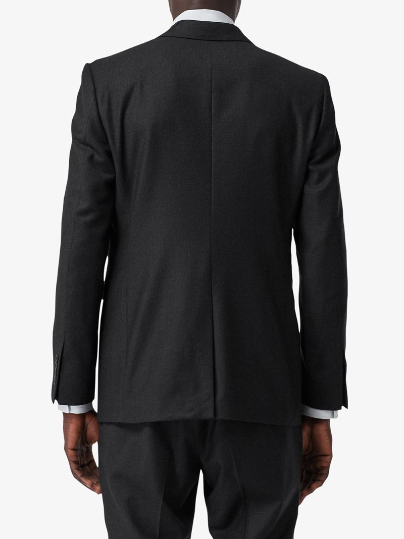 Shop Burberry Classic Fit Tailored Blazer In Black