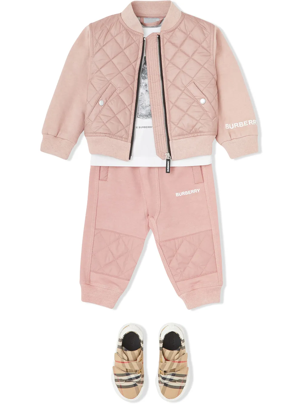 burberry shorts kids pink