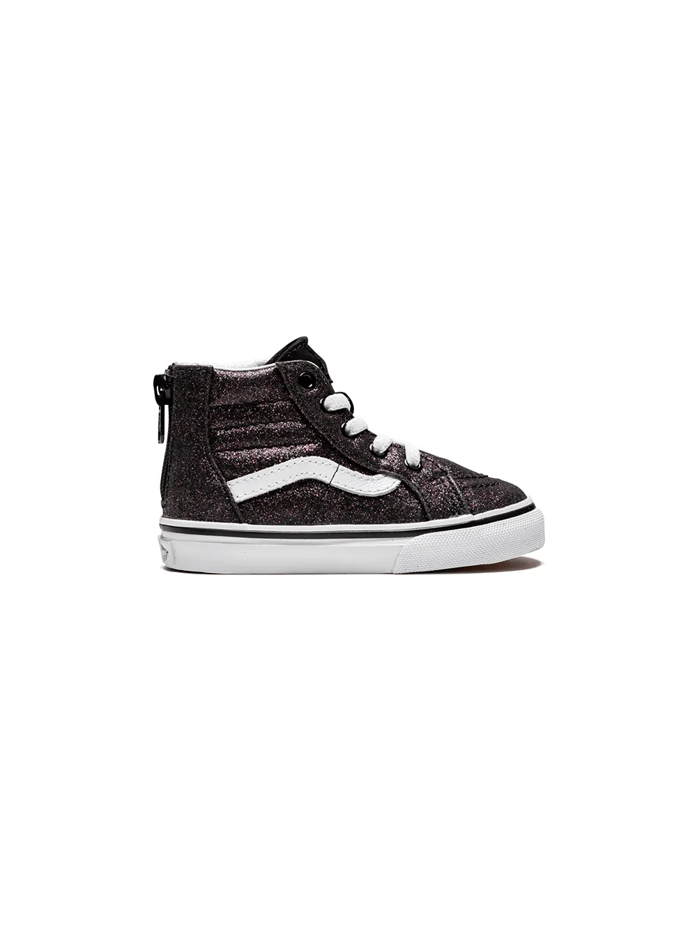 Vans Kids Sk8-Hi Zip sneakers (GLITTER STARS)BLACK TRU