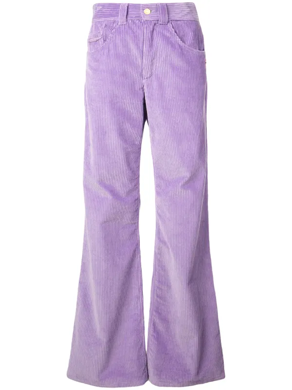 lilac flare pants