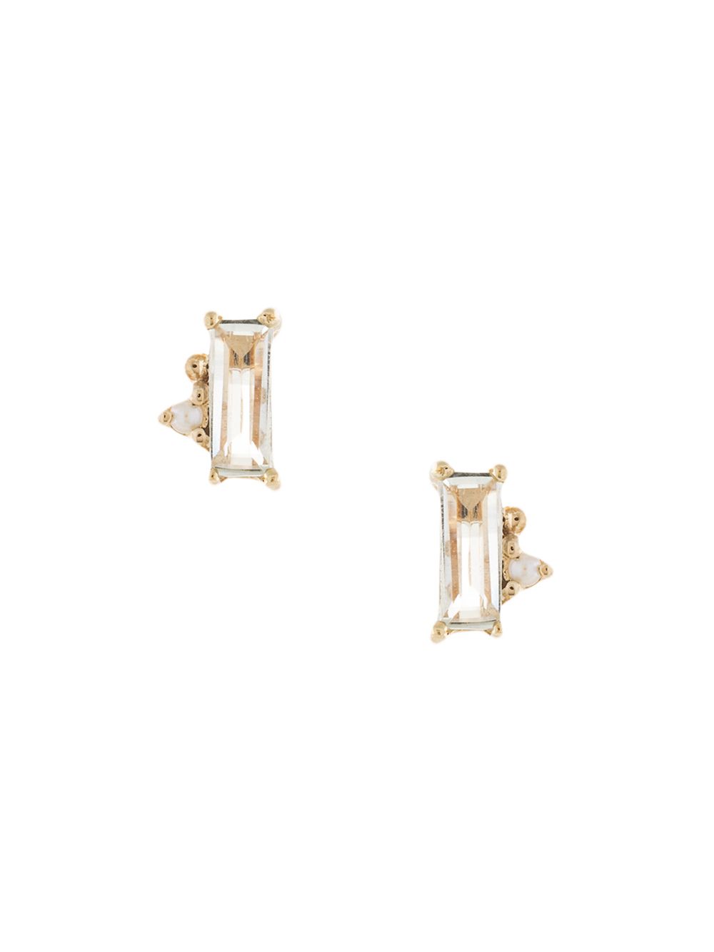 фото Natalie Marie 9kt yellow gold Nami amethyst studs