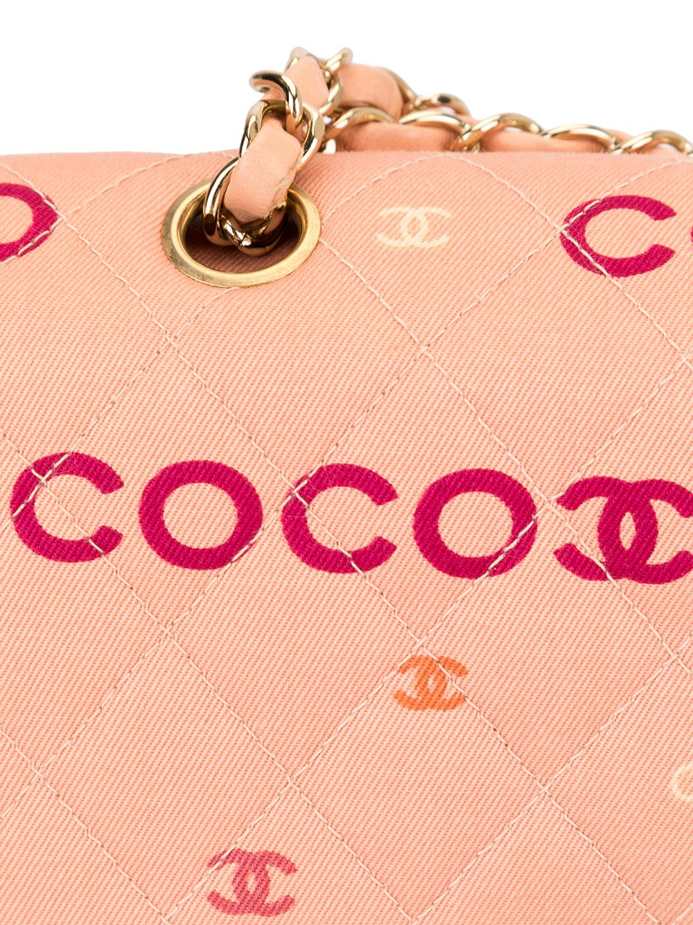 CHANEL Quilted CC Double Flap Chain Shoulder Bag Women