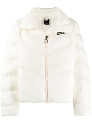 nike white puffer jacket