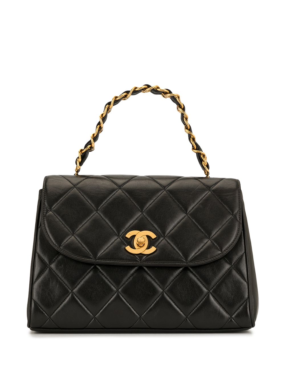 Cheap HOT SALE CHANEL diamond quilted trapeze tote Women