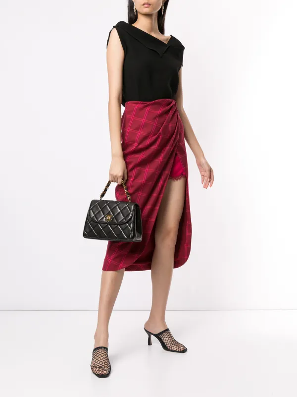 CHANEL Pre-Owned キルティング ハンドバッグ | ブラック | FARFETCH JP