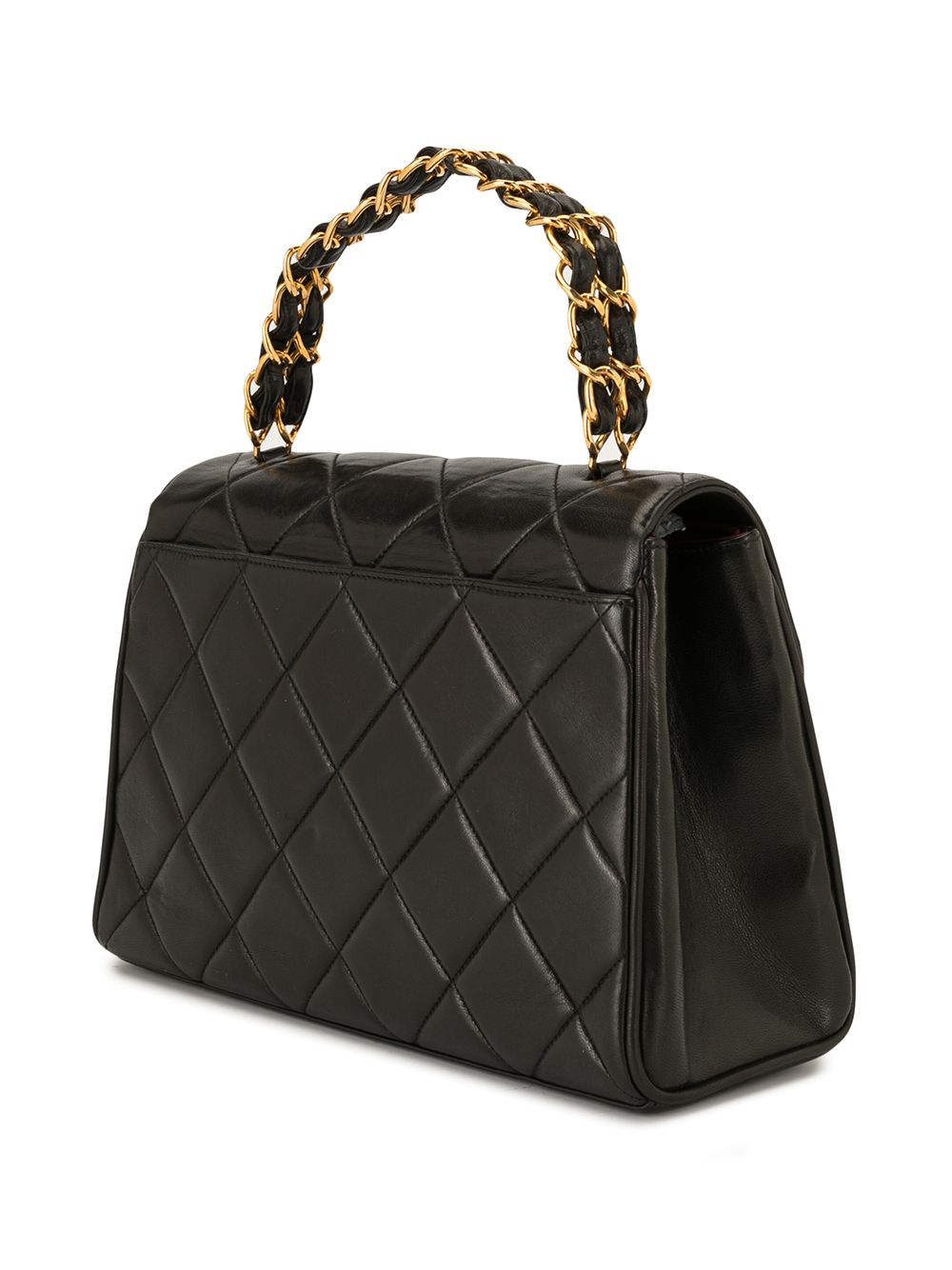 CHANEL diamond quilted trapeze tote Women