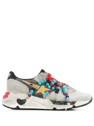 golden goose beaded sneakers