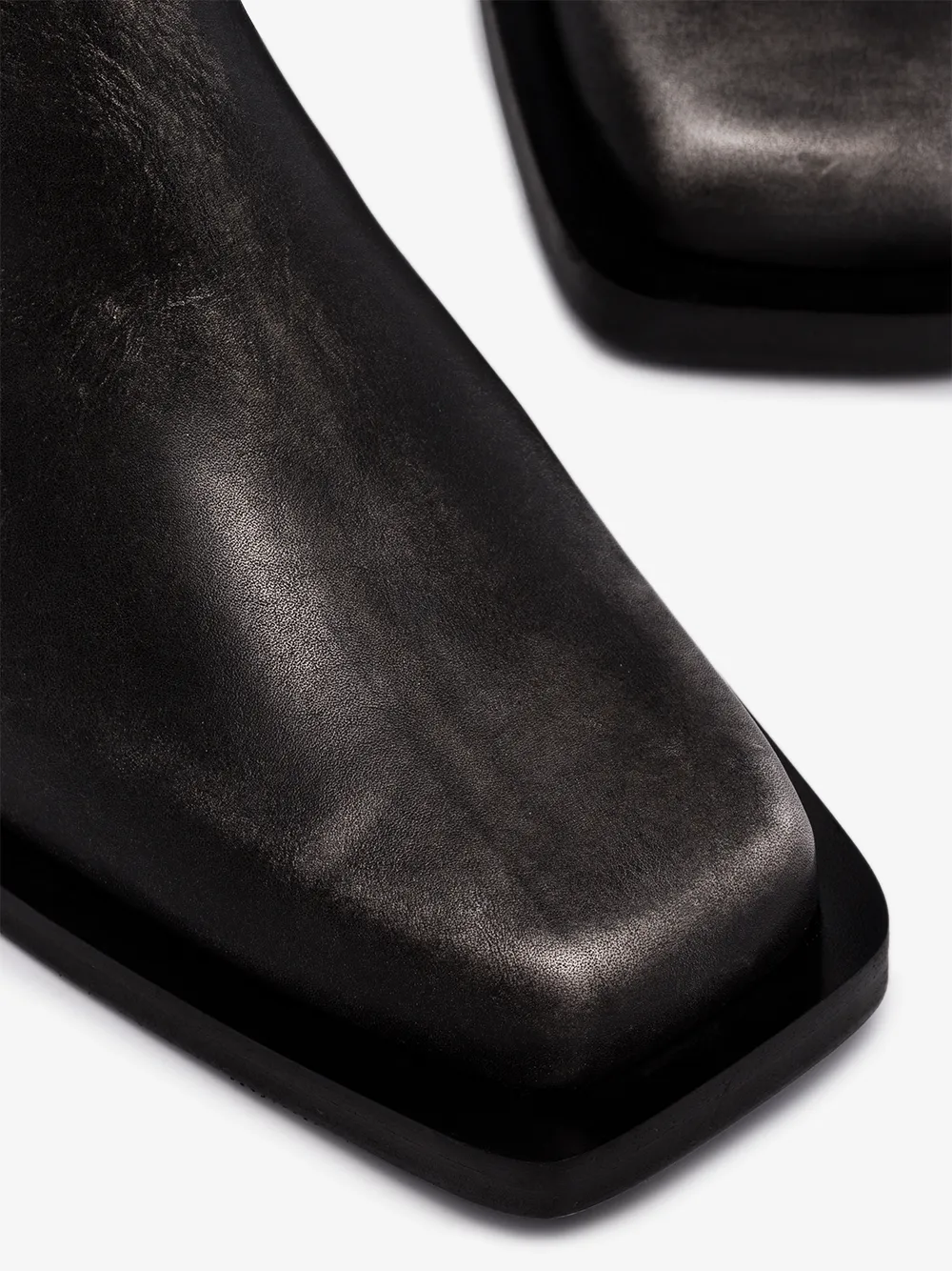 GANNI GANNI BLACK MC 40 KNEE-HIGH LEATHER BOOTS,S109114419580