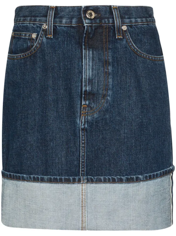 stonewash denim skirt