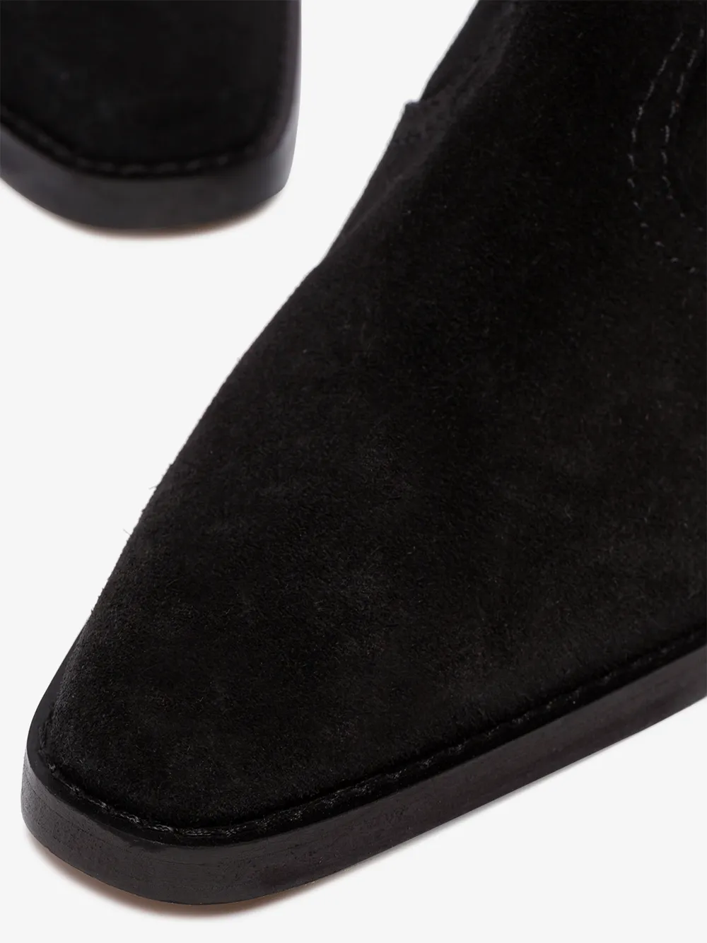 GANNI GANNI BLACK WESTERN 75 SUEDE ANKLE BOOTS,S106514419804