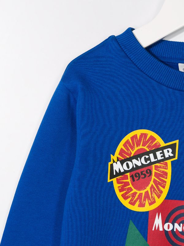 moncler logo patch sweatshirt