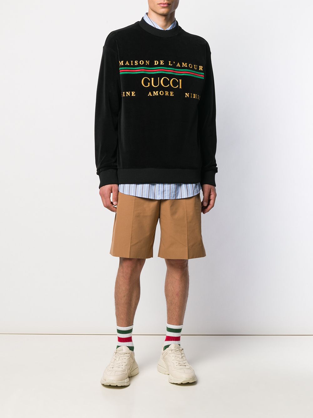 фото Gucci шорты-бермуды со складками