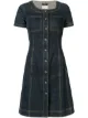 Image 1 of Chanel Pre-Owned short-sleeved buttoned denim dress