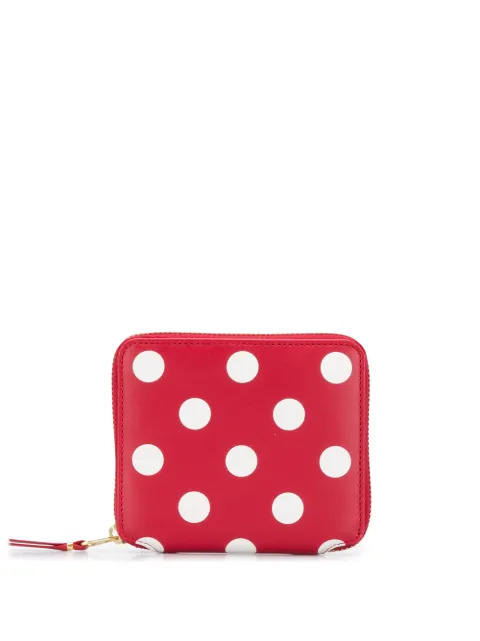 Comme Des Garçons Wallet portefeuille en cuir à pois