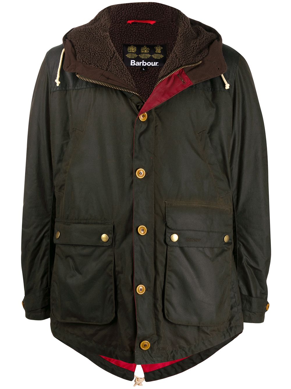 barbour game parka olive