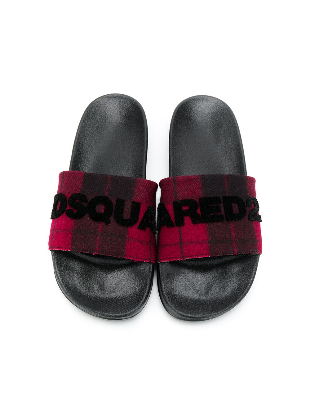 фото Dsquared2 kids шлепанцы с логотипом