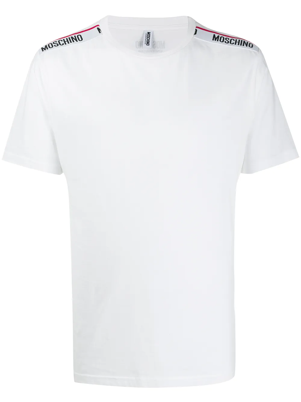 MOSCHINO Underwear Plain Tape T-Shirt in Black