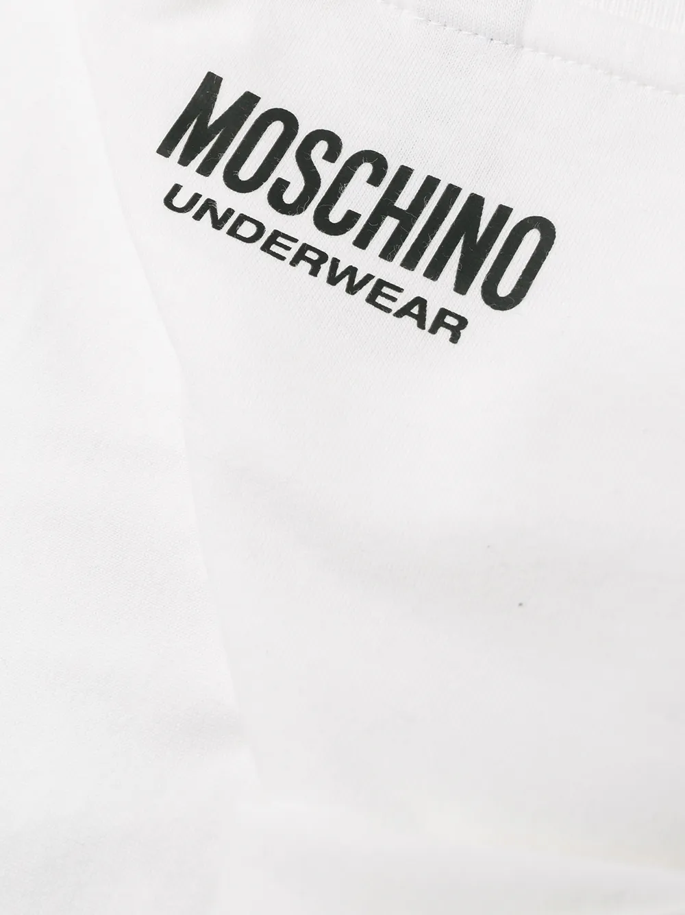 MOSCHINO Underwear Plain Tape T-Shirt in Black