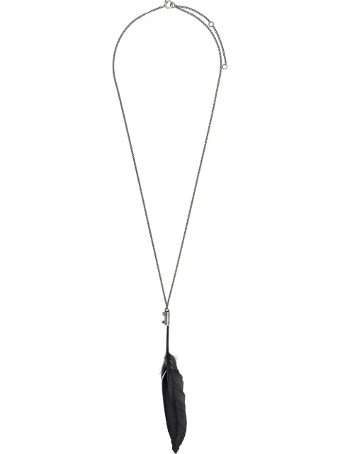 Ann Demeulemeester feather necklace 