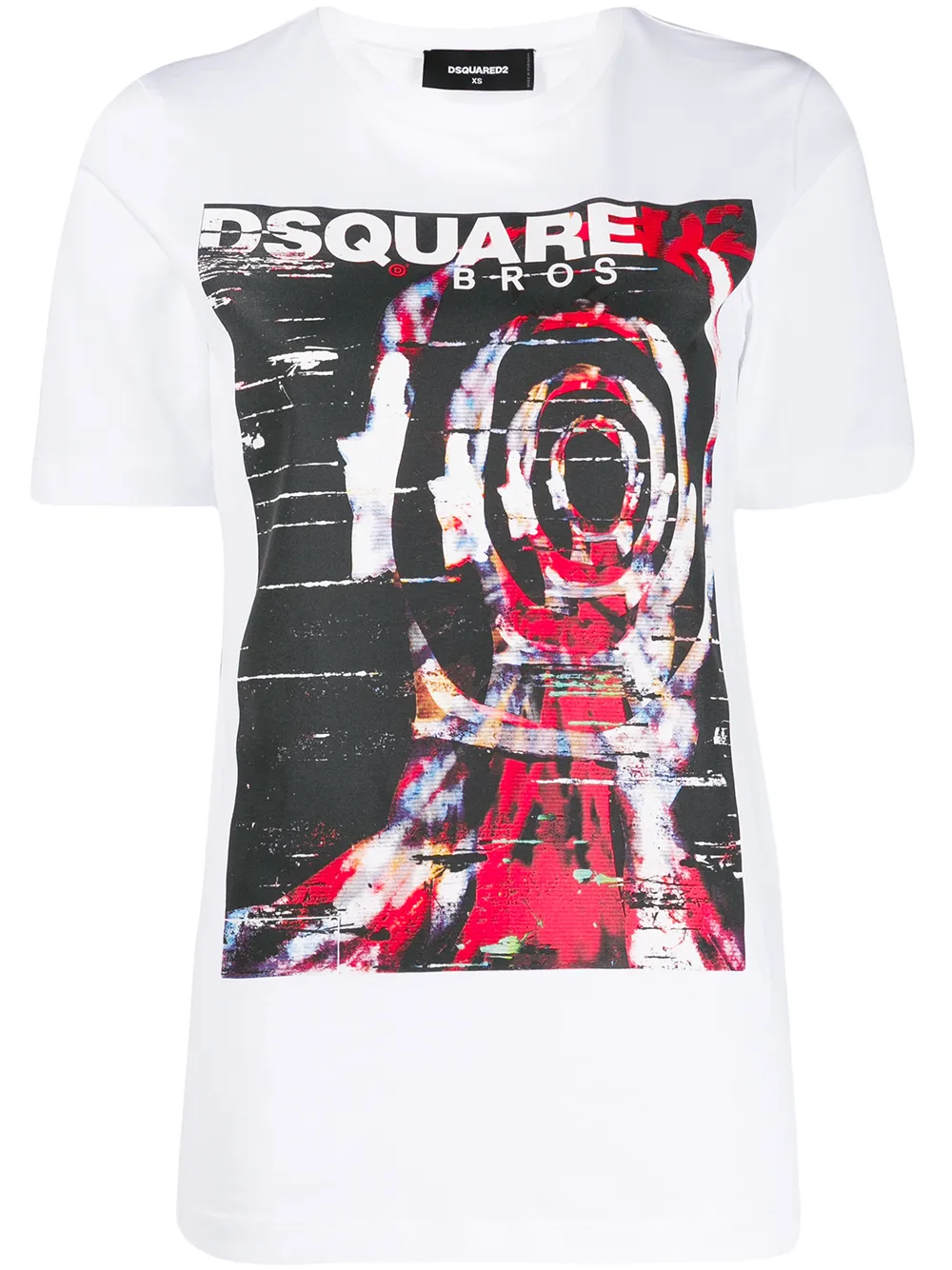 DSQUARED2 T-Shirt mit Logo-Print - Weiß