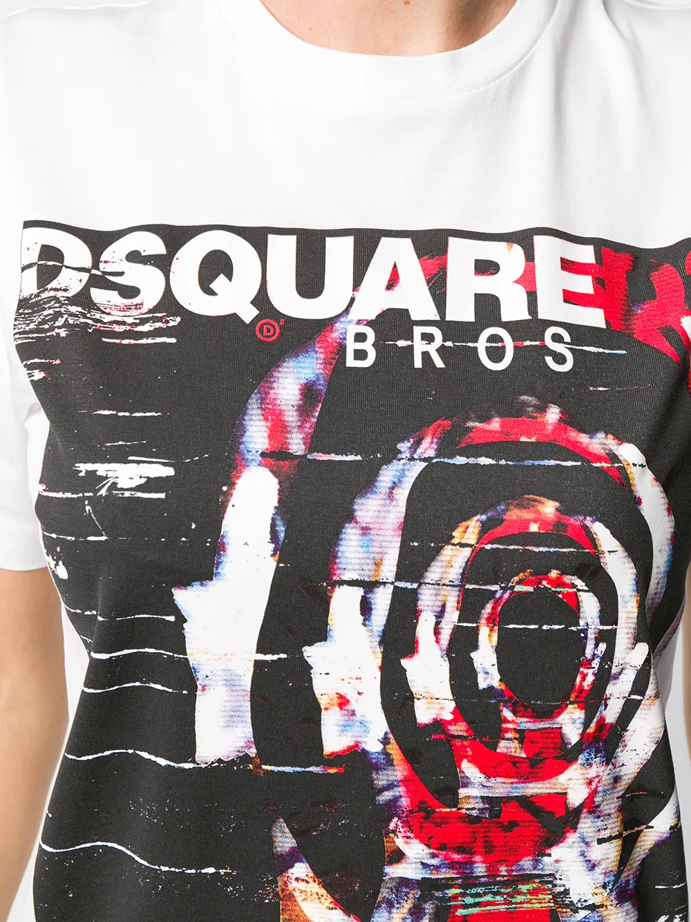 DSQUARED2 T-shirt met logoprint Wit