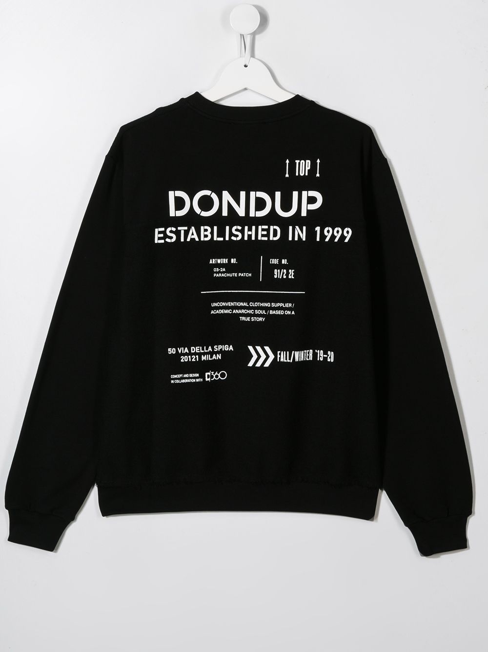 фото Dondup Kids толстовка с принтом Established in 1999