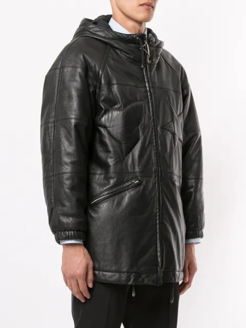 issey miyake leather jacket