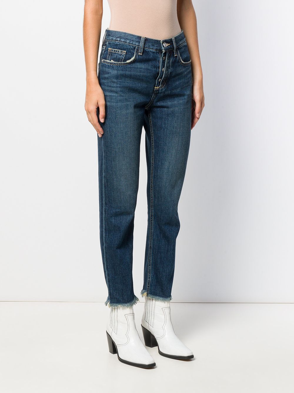 Current/Elliott straight-leg Cropped Jeans - Farfetch