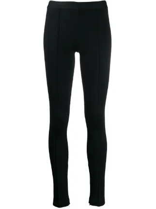 Helmut Lang Piped Leggings Black FARFETCH PL