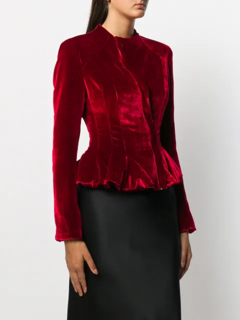 fitted peplum jacket