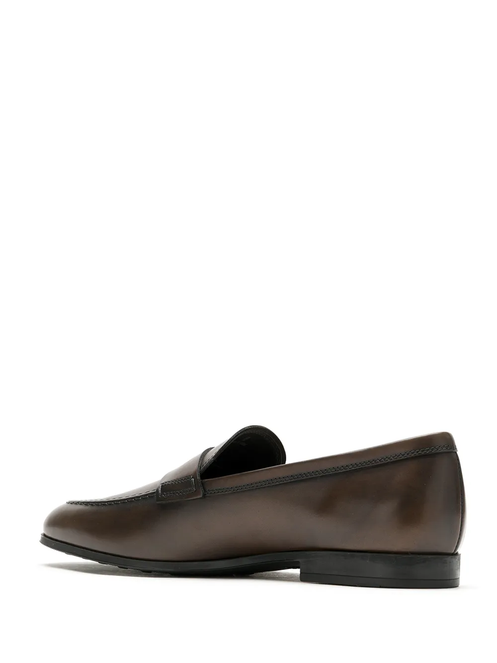 Tod's smooth leather loafers Brown