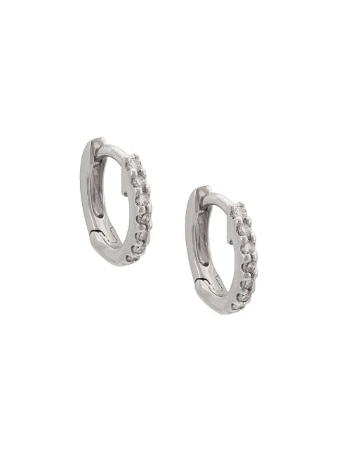 Dana Rebecca Designs 14kt white gold diamond huggies