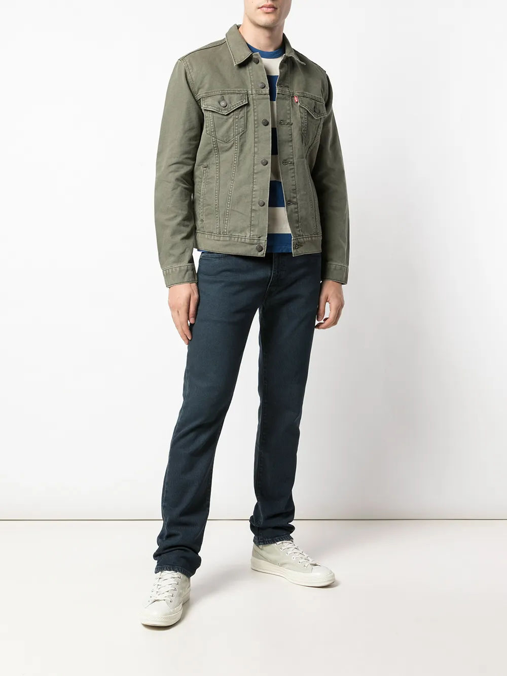 Levi's: Made & Crafted Slim-fit jeans - Zwart