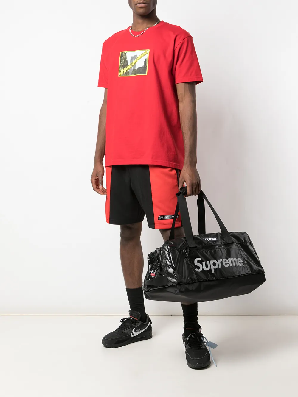 Supreme Reistas met logoprint - Zwart